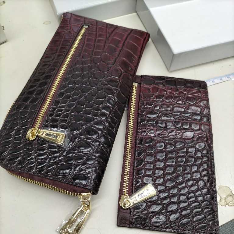 B2753【未使用】鰐革　長財布　LEATHER JEWELS_画像4