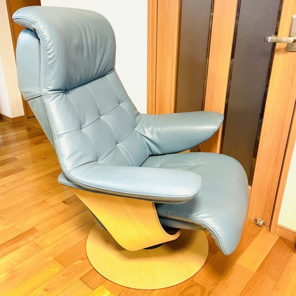 美品】カリモク THE FIRST パーソナルチェア & オットマン RU72 RU01