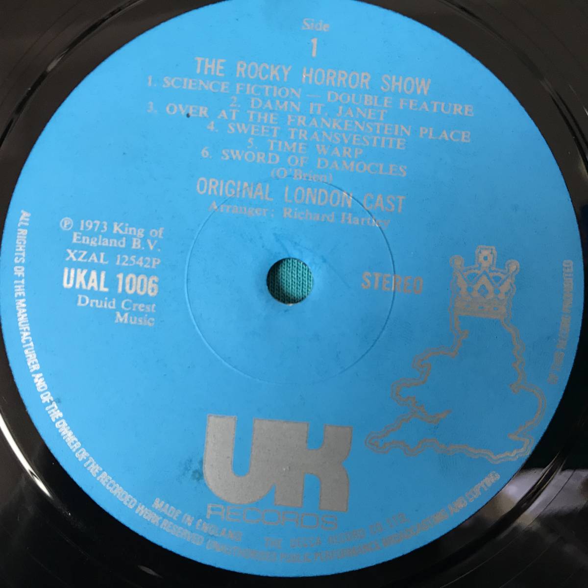 LP*The Rocky Horror Show Original London Cast UK original record UKAL1006