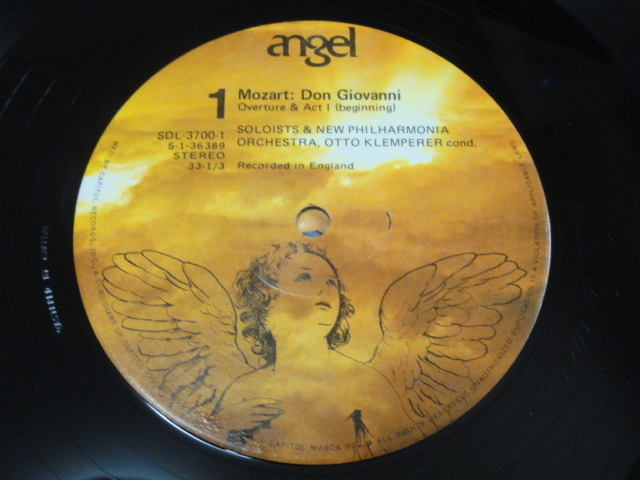 モーツァルト「ドンジョバンニ」 全曲3LP クレンペラー指揮　米エンジェル　カット盤_画像4