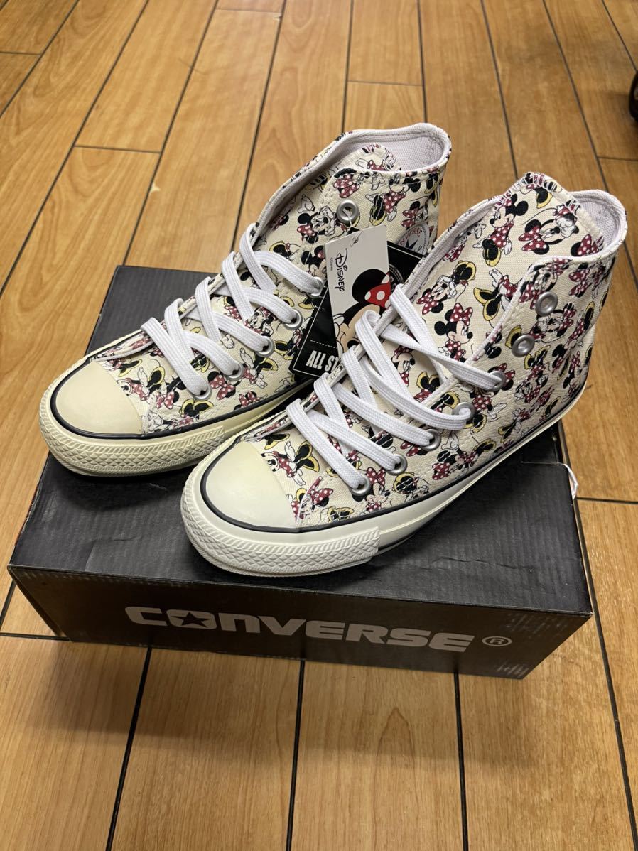 CONVERSE ALL STAR 100 MINNIE MOUSE PT HI コンバース　オールスター　100 ミニーマウス　PT ハイ　マルチ　コラボ　劣化_画像2