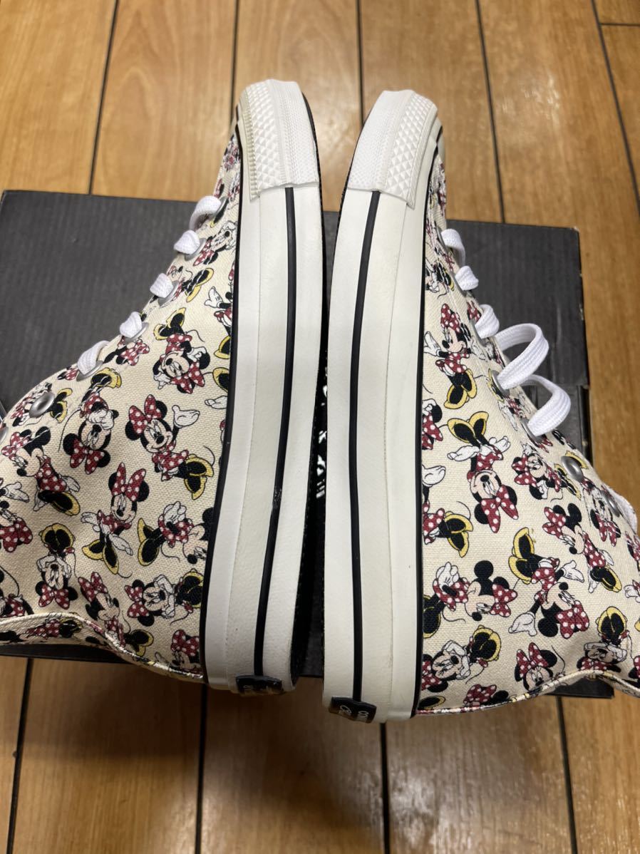 CONVERSE ALL STAR 100 MINNIE MOUSE PT HI コンバース　オールスター　100 ミニーマウス　PT ハイ　マルチ　コラボ　劣化_画像9