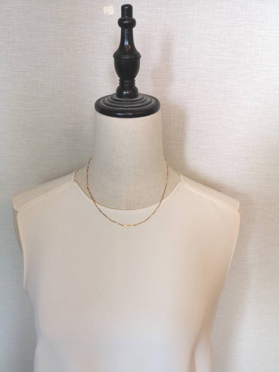 ゴシック調 イエローゴールドネックレス K18YG 750 45cm | incalake.com