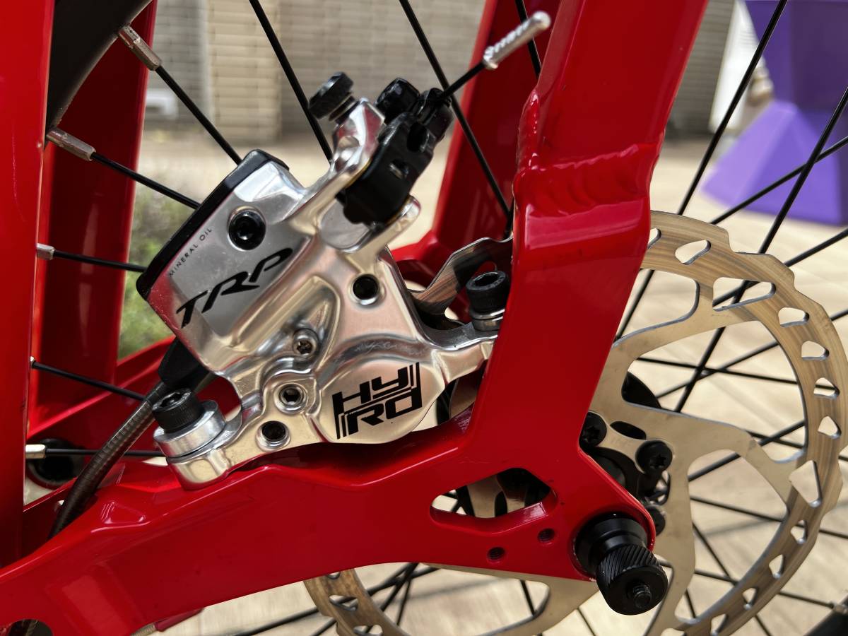 カスタム代10万円超えのBIRDY air シマノティアグラ10速、TRP HY/RDディスクブレーキ、ナローワイドチェーンリング等 /検索 BD-1 3