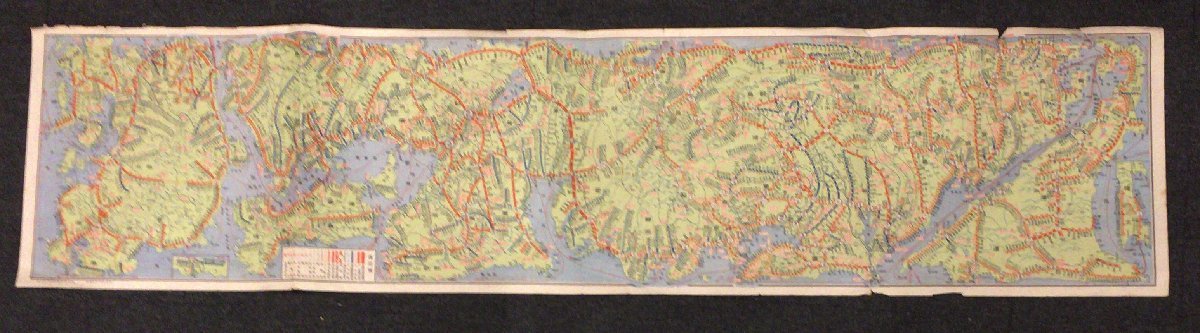 『全国鉄道地図 大阪毎日新聞社』大正14年_画像2
