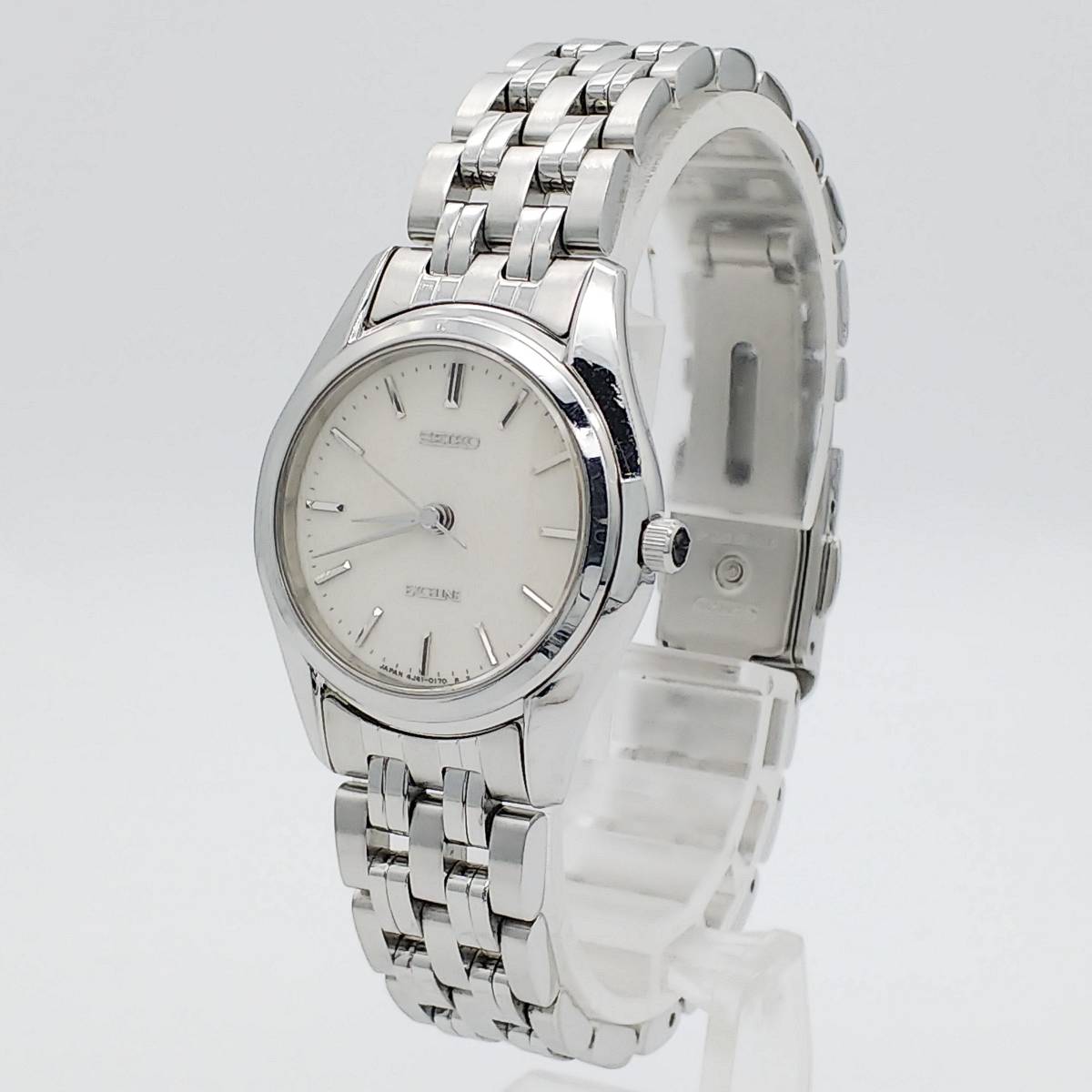 美品【電池交換済】 SEIKO セイコー EXCELINE エクセリーヌ 4J41 美品【電池交換済】 SEIKO セイコー EXCELINE エクセリーヌ 4J41