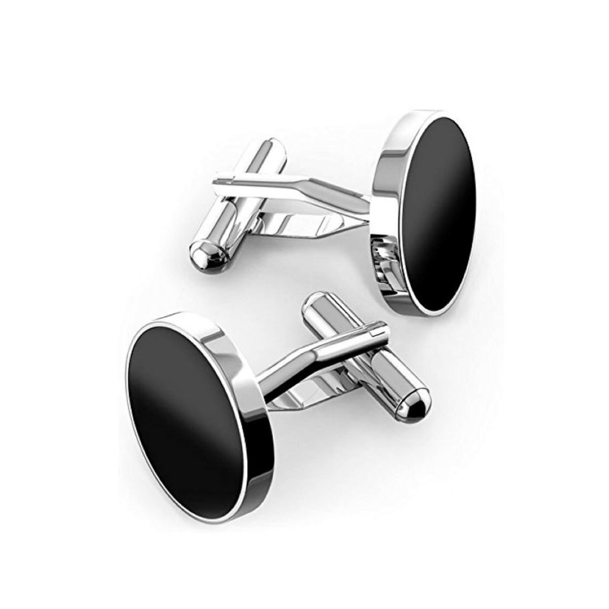 国内送料無料 MFYS Jewelry カフスボタン カフリンクス ブラック