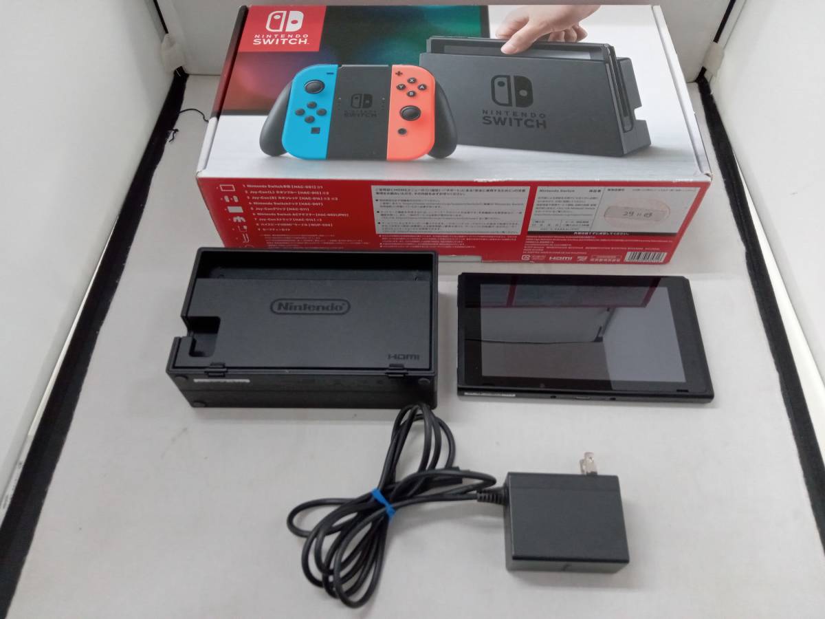 ジャンク 【動作確認済！】Nintendo Switch Joy-Con(L) ネオンブルー