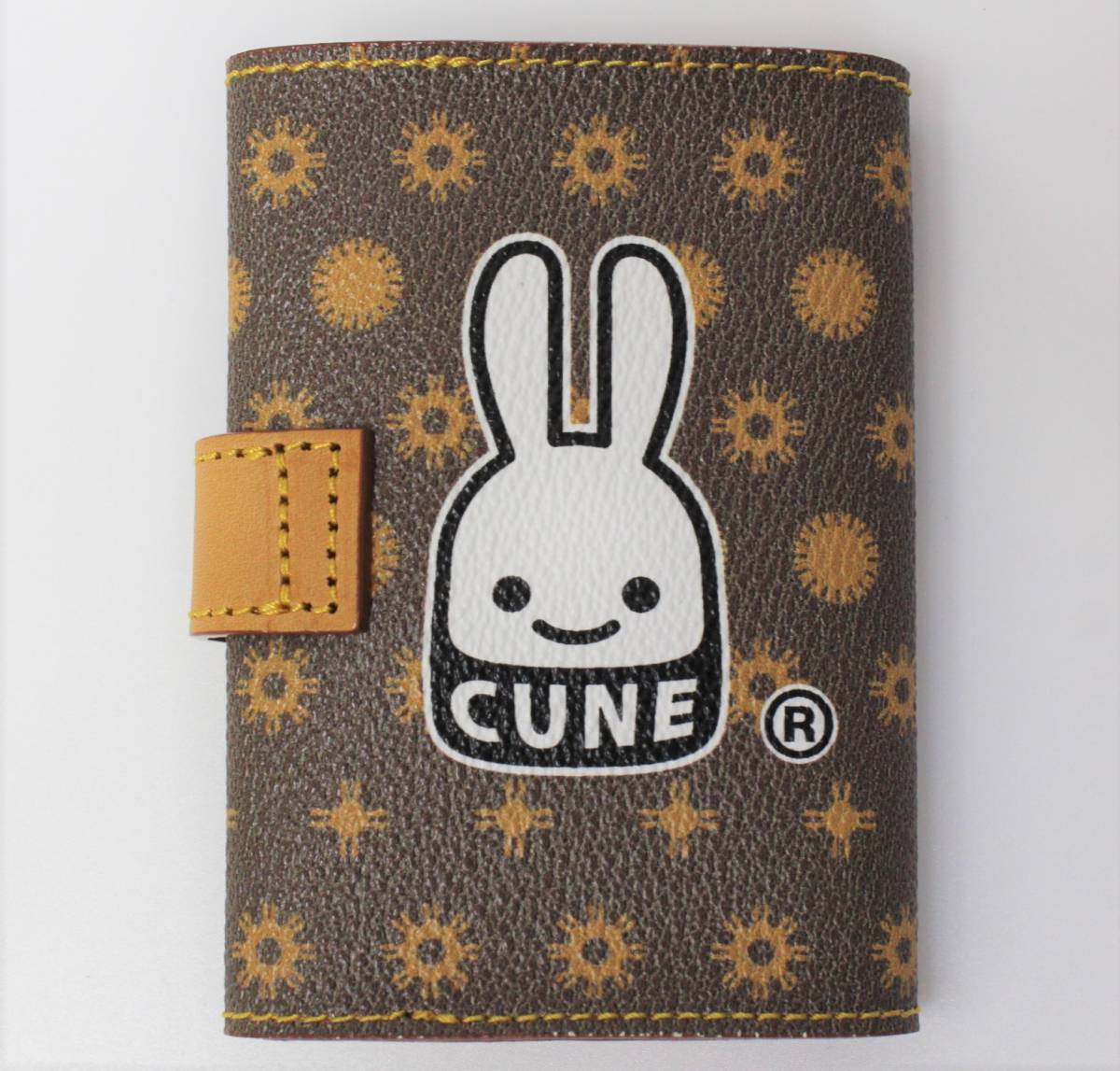 CE94キューン モノグラムカードケース 日本製 モノグラム レザー 財布 ウオレット カードケース 牛革 財布CUNEウサギ