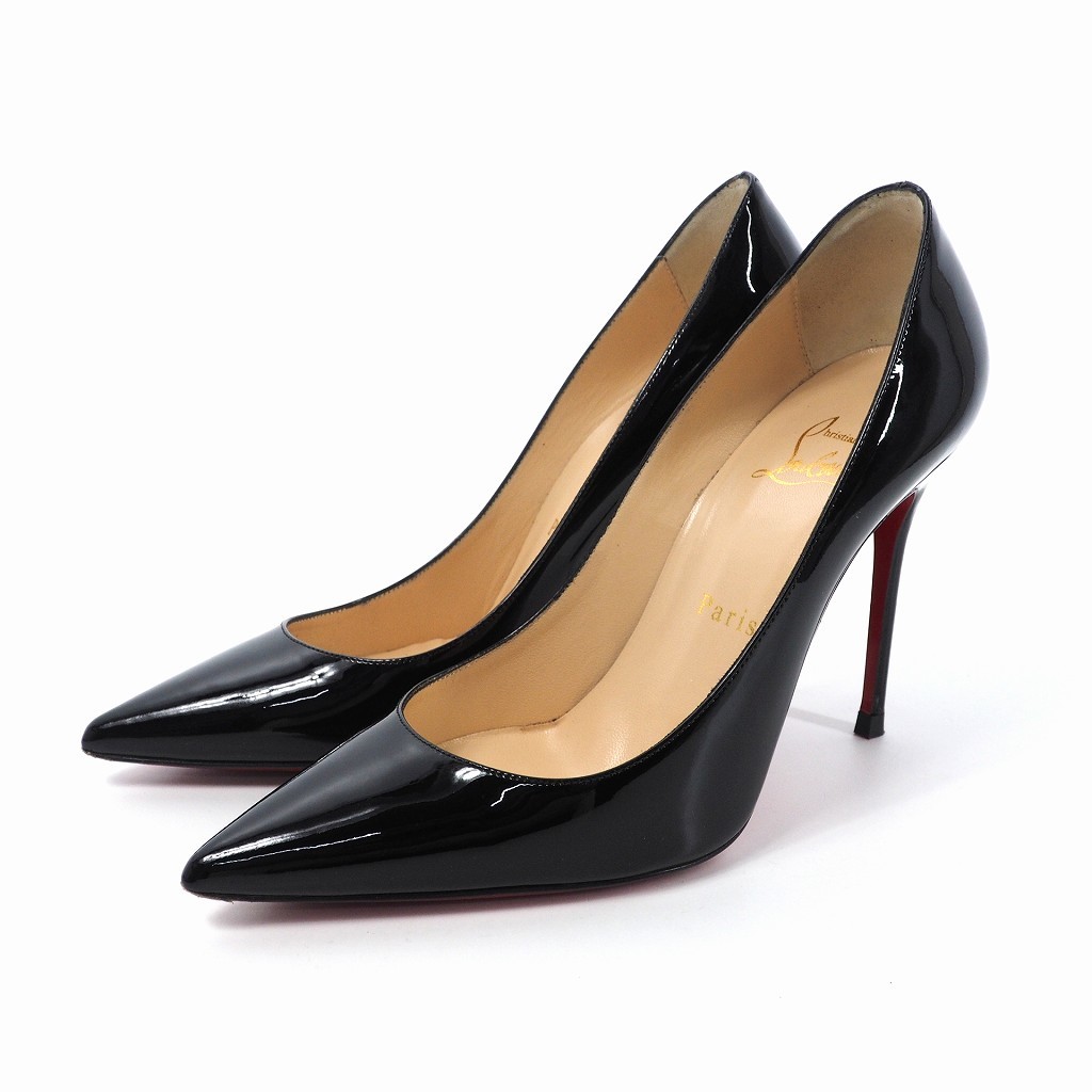 割引卸売 ルブタン Louboutin 36.5 10cmヒール ハイヒール/パンプス