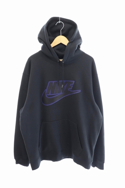 シュプリーム SUPREME ×NIKE ナイキ 19AW Leather Applique Hooded