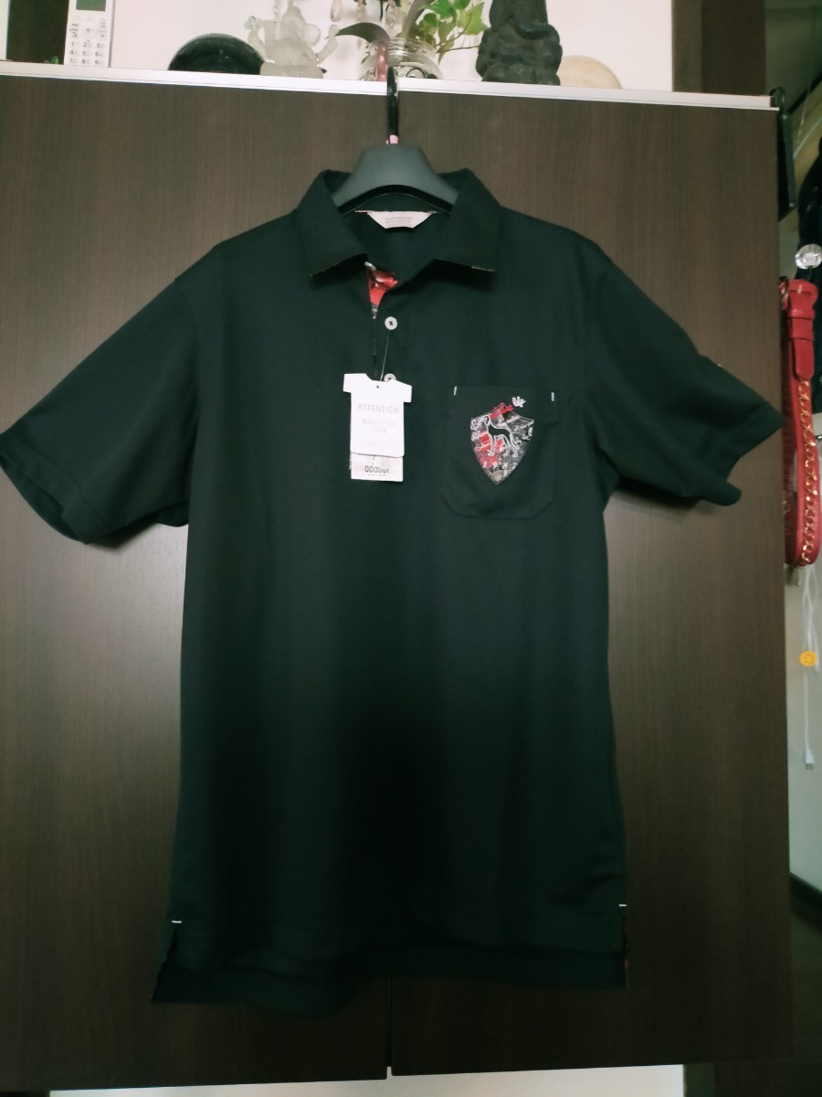 アダバット　黒　ポロシャツ　ゴルフ　新品未使用 ポロシャツ