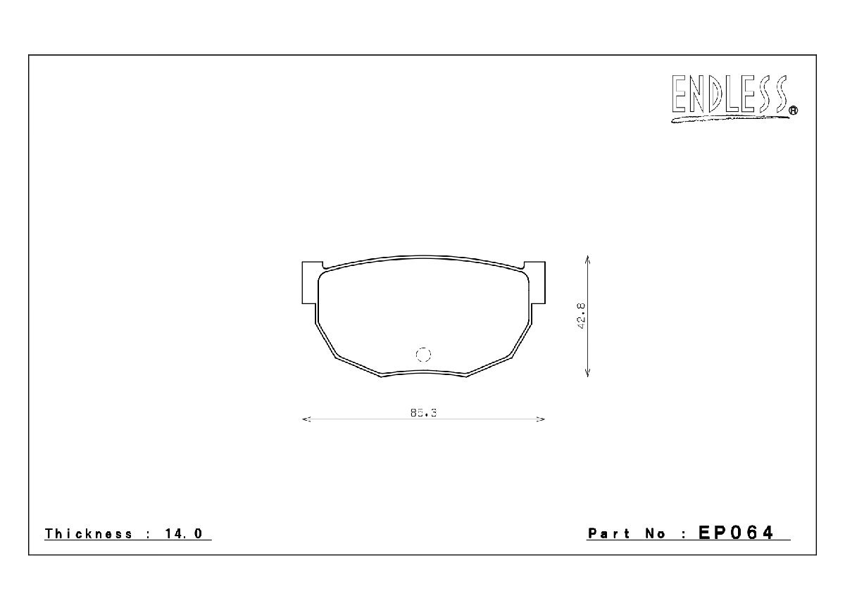 エンドレス ブレーキパッド SSM PLUS リア左右セット ニッサン シルビア S14 CS14 (ターボ) EP064 送料無料_画像2