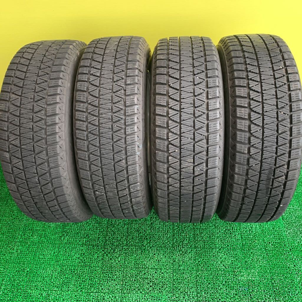 2019年製 225/65R17タイヤアルミセット ブリヂストンブリザックDM-V3 スタッドレス　5穴PCD114.3 +45 ハブ73mm_画像2