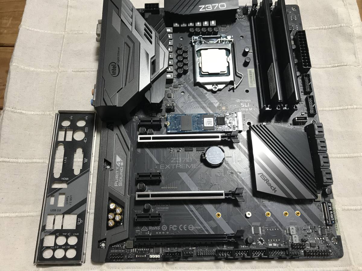 i7-8700K ASUS Z370マザーボード DDR4 16GB セット-