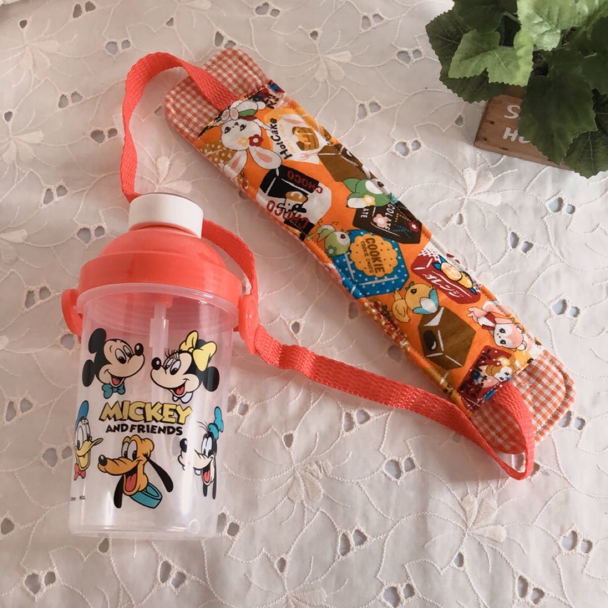 水筒肩紐カバー　シンデレラ　ハンドメイド