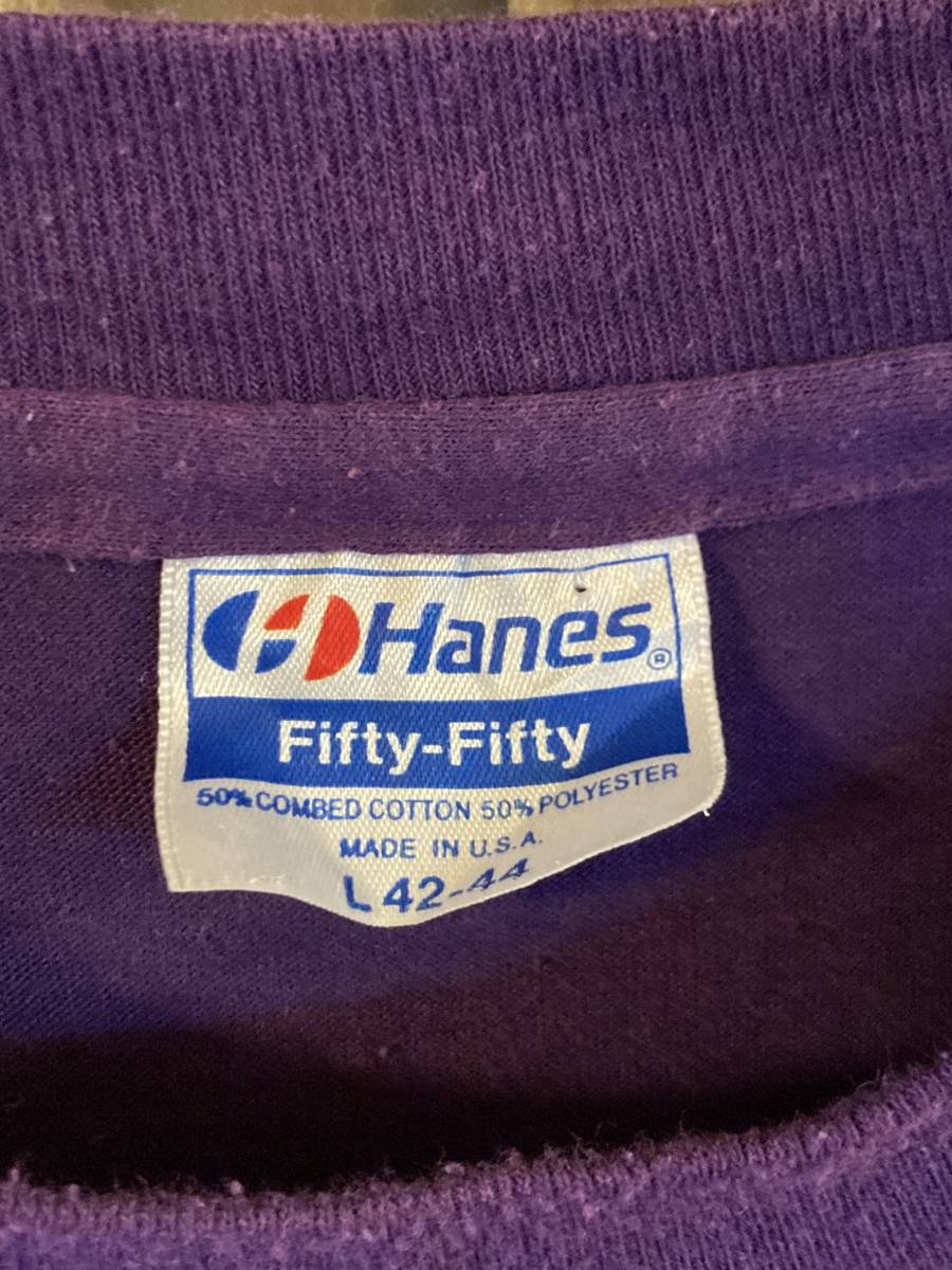 Hanes ヘインズ 80's-90's半袖Tシャツ USA製 シングルステッチ