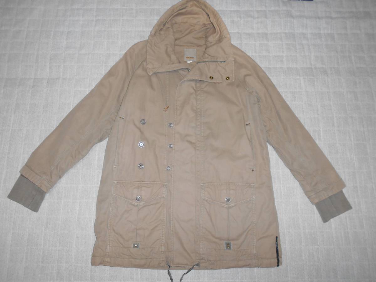 [ special price ]*DIESEL RN93243/CA25594 stand-up collar cotton inside quilting military design coat *. tea sizeXXS*