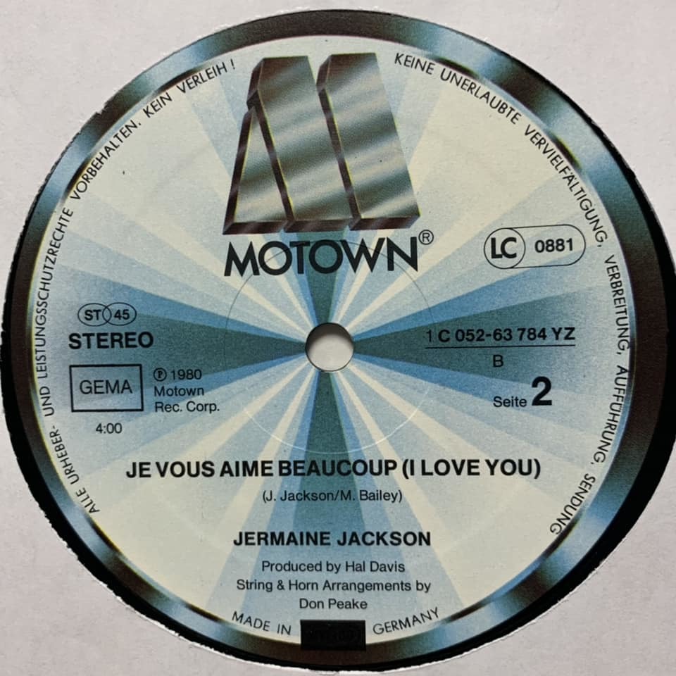 ◆ Jermaine Jackson - Let's Get Serious ◆12inch ドイツ盤　ダンクラ定番ヒット!_画像4