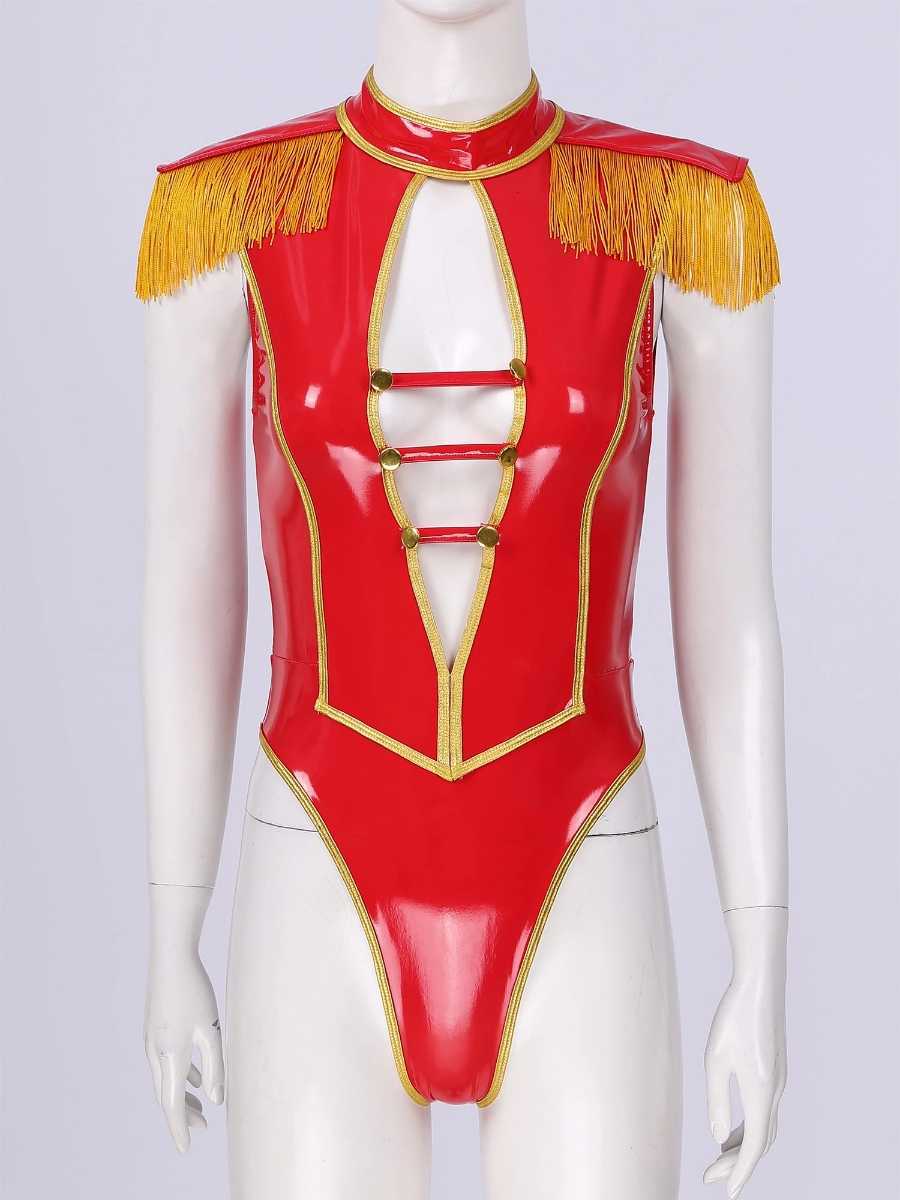 Yahoo!オークション - 新品 ノースリーブ レオタード レッド XL Yahoo!オークション - 新品 ノースリーブ レオタード レッド XL