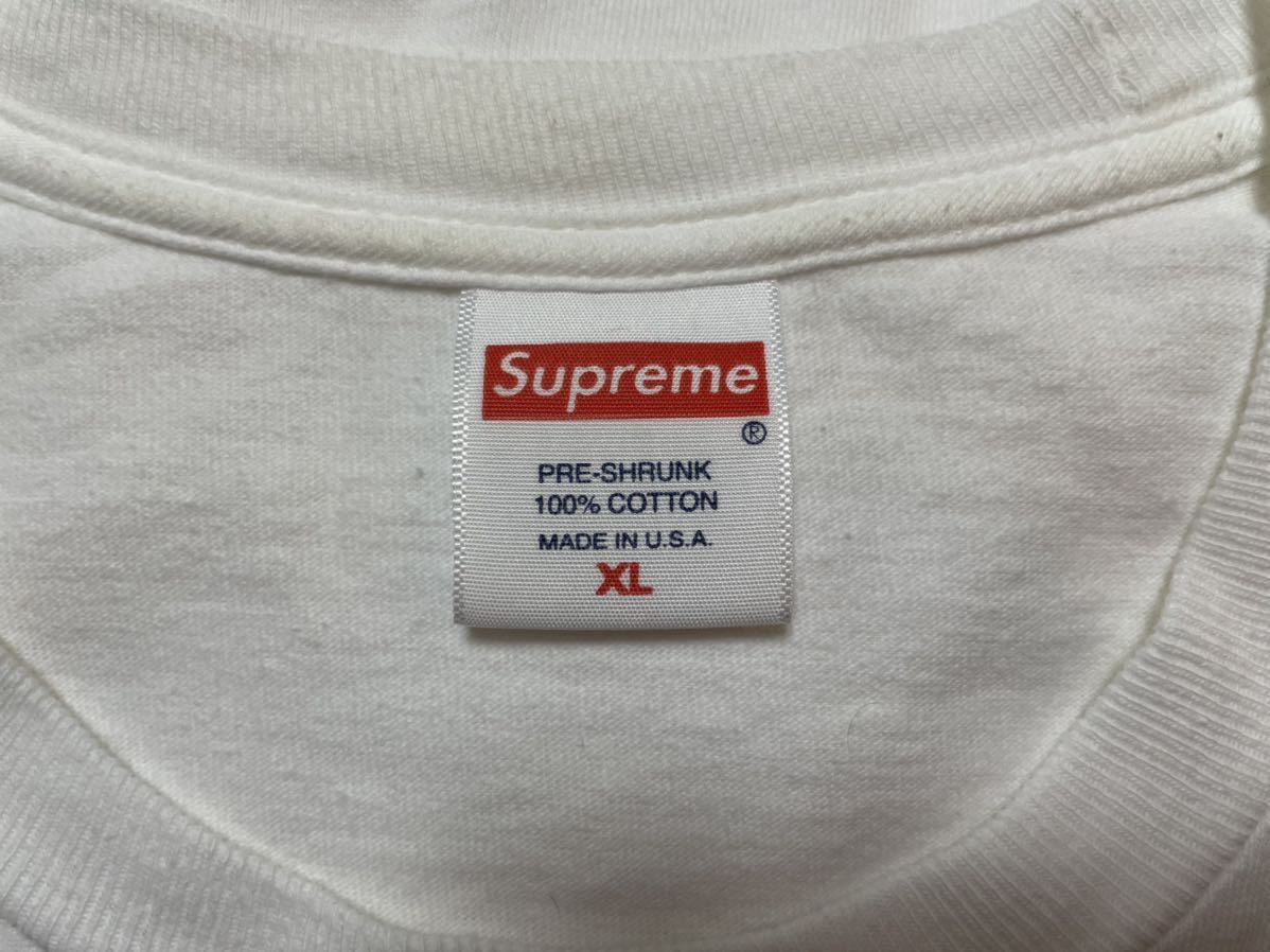 XL Supreme KAWS Chalk Logo Tee XLarge White 21SS week18 シュプリーム カウズ チョーク ロゴ Tシャツ ホワイト 白 半袖 Tシャツ