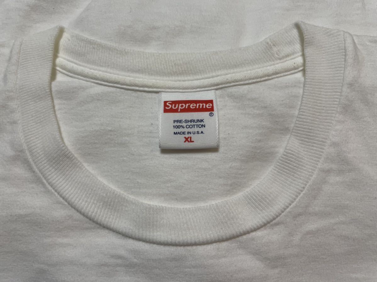 XL Supreme KAWS Chalk Logo Tee XLarge White 21SS week18 シュプリーム カウズ チョーク ロゴ Tシャツ ホワイト 白 半袖 Tシャツ