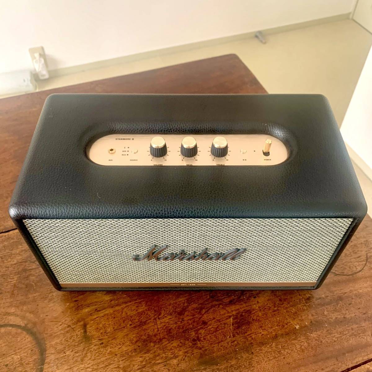 Marshall Stanmore II Bluetooth ワイヤレススピーカー, Black, aptX