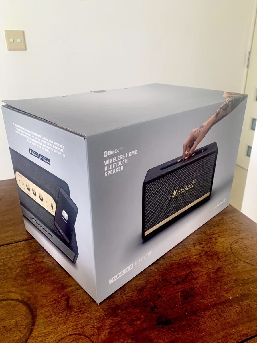 Marshall Stanmore II Bluetooth ワイヤレススピーカー, Black, aptX