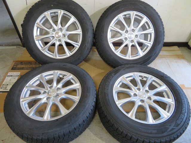 冬用 WEDS JOKER 17×7J+48 PCD114.3×5穴 バリ山 225/65R17 RAV4 ヴァン