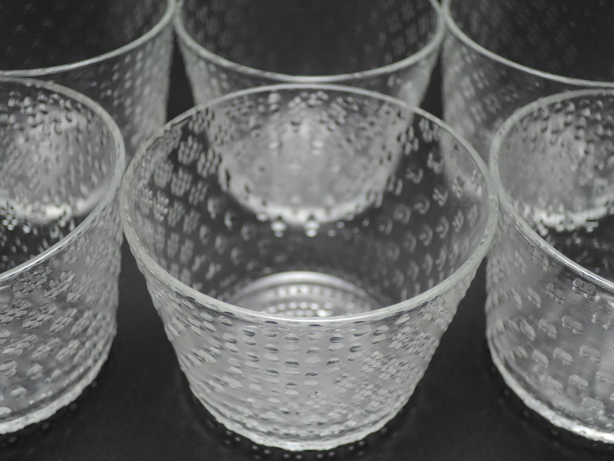 【2点セット】【ヴィンテージ】 Tundra ツンドラ グラス 2点 Nuutajarvi Oiva Toikka オイバ トイッカ アラビア イッタラ iittala arabia