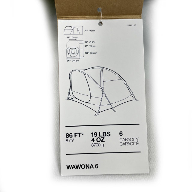 1円~!売切!【正規新品】THE NORTH FACE WAWONA 6-PERSON テント