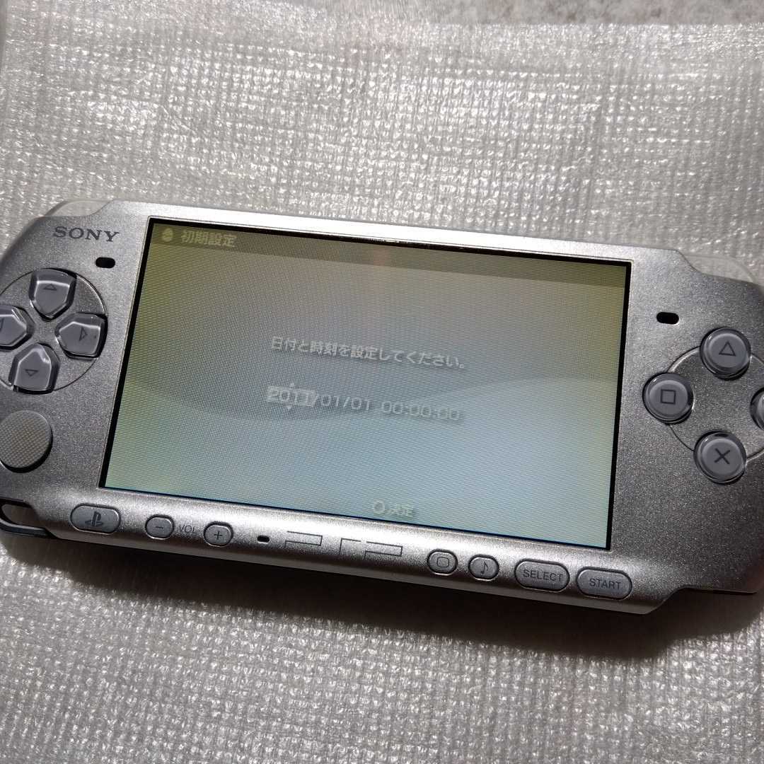 PSP PSP-3000 ミスティックシルバー 箱説付 バッテリー新品