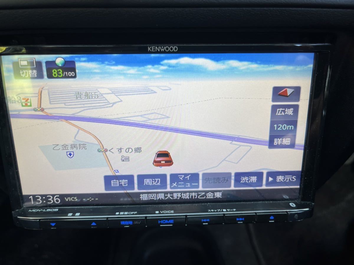 KENWOOD ケンウッド MDV-L505 メモリーナビ DVD Bluetooth 地図データ