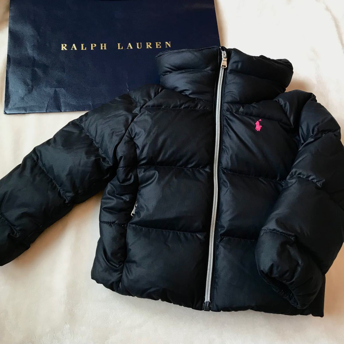 美品 ラルフローレン ダウンジャケット 2way アウター 110 4T|PayPay