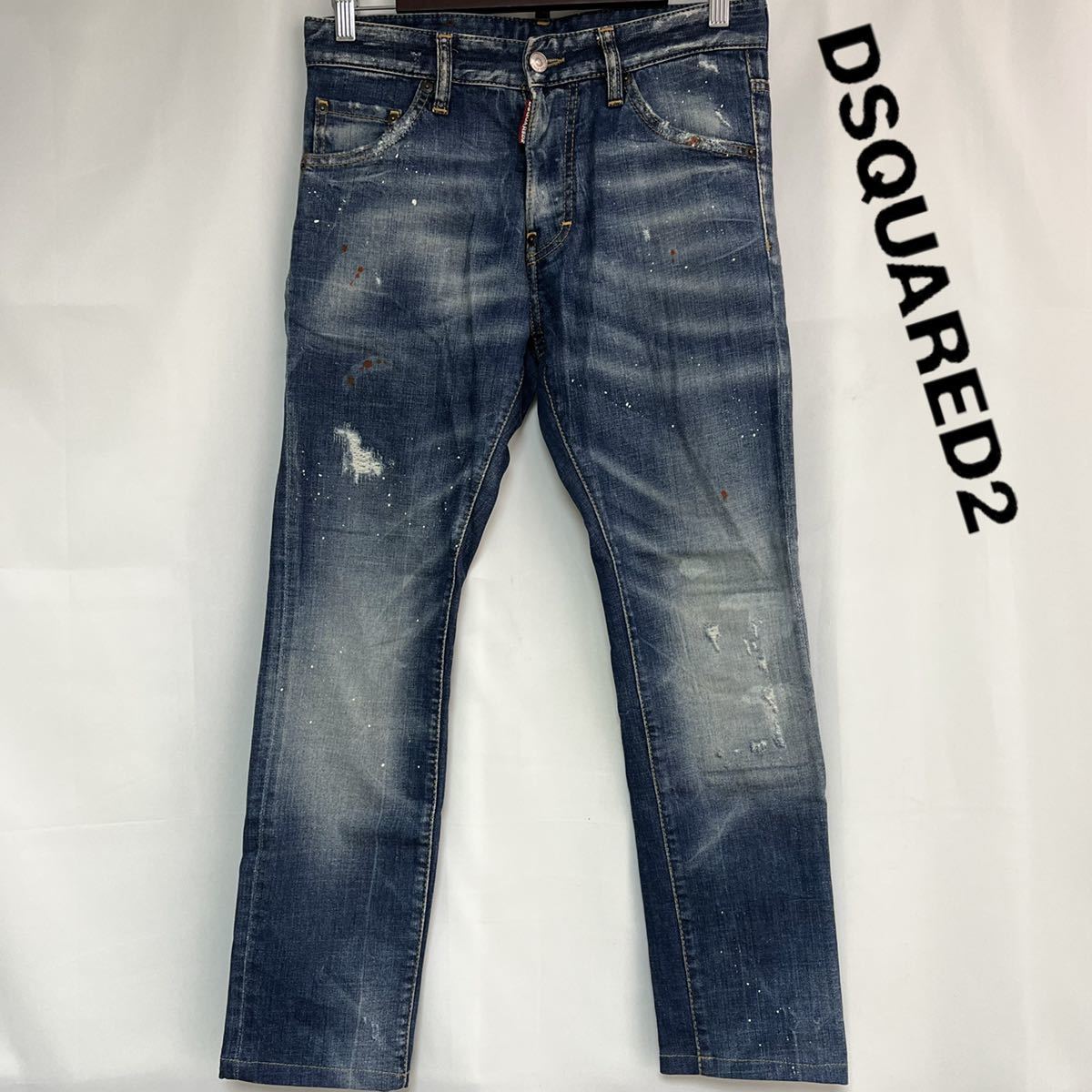 DSQUARED2 Caten Bros ダメージ ペイント加工 ジーンズ 42-