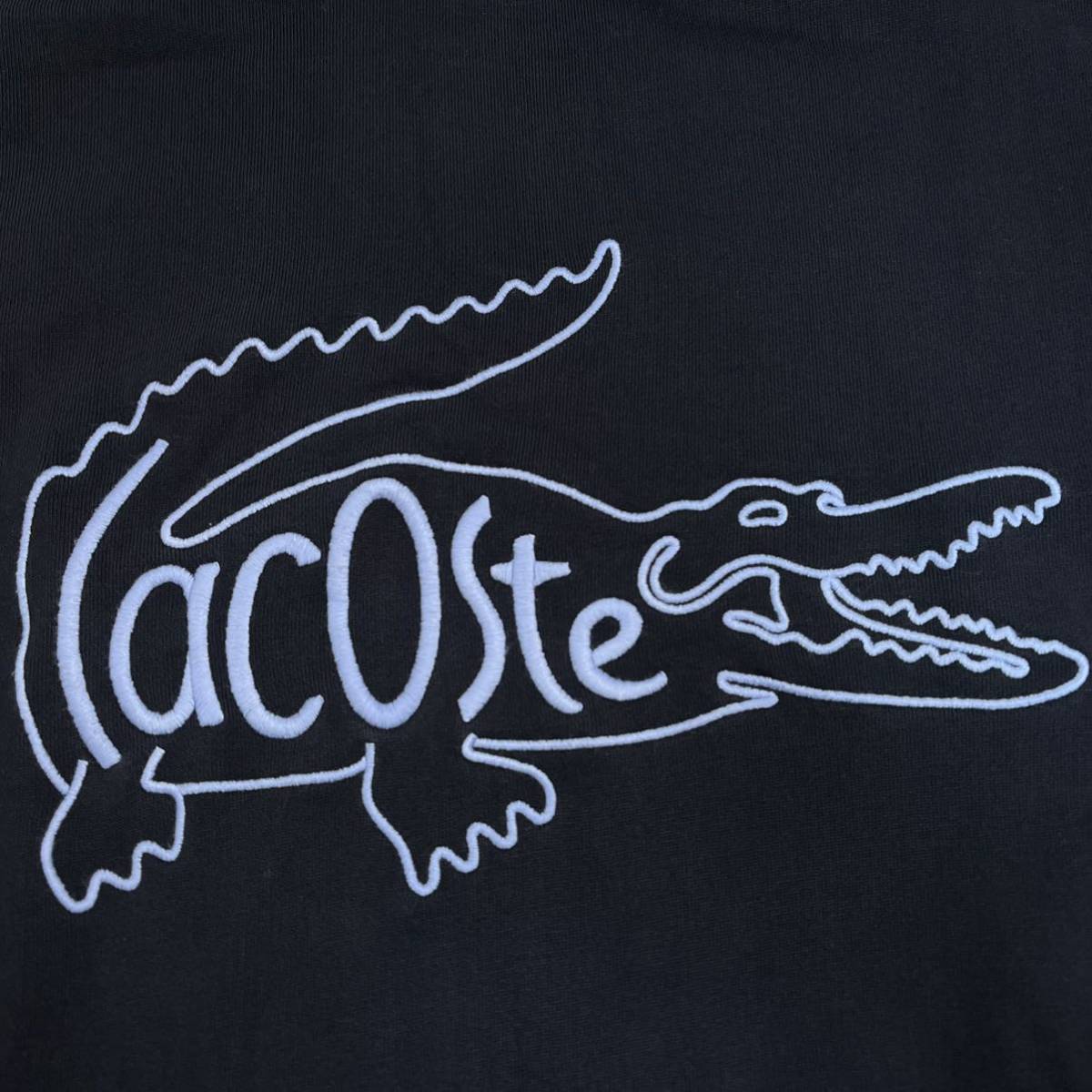 LACOSTE ラコステ ビッグロゴ刺繍 クルーネック スウェット ビッグ