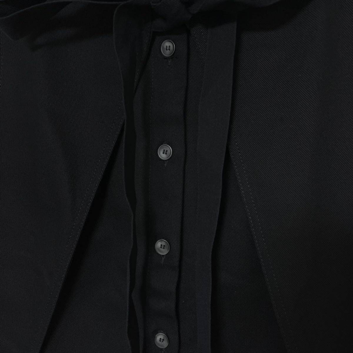 MM6 Maison Margiela エムエムシックス メゾン マルジェラ ブラック デニム ラップリボン スカート イタリア製 コットン レイヤード 42 M MM6 Maison Margiela エムエムシックス メゾン マルジェラ ブラック デニム ラップリボン スカート イタリア製 コットン レイヤード 42 M
