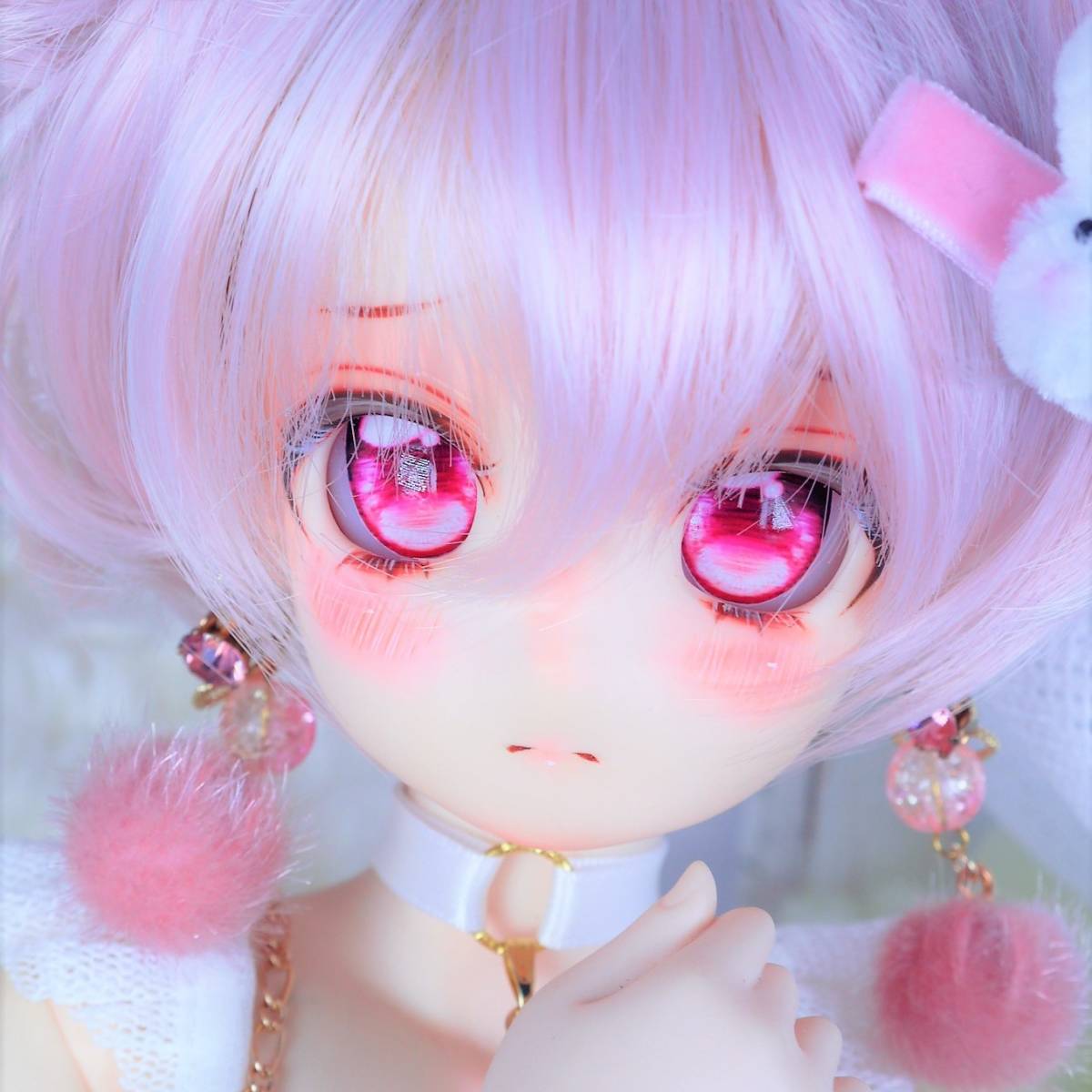 ine*カスタムヘッド:オビツ50-04まふゆヘッド+アイ+ウィッグ+オマケ