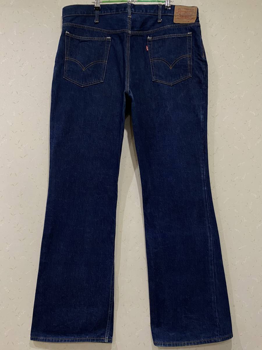 ※LEVI'S リーバイス LOT 5507-0217 刻印359 タロン42 42TALON 70S 80S ブーツカットデニムパンツ 濃いインディゴ 大きいサイズ 40 BJBB.I