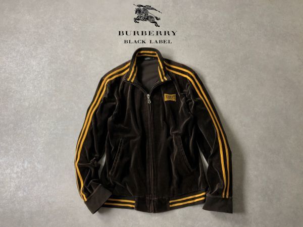 Yahoo!オークション - BURBERRY BLACK LABEL○ベロア トラック...