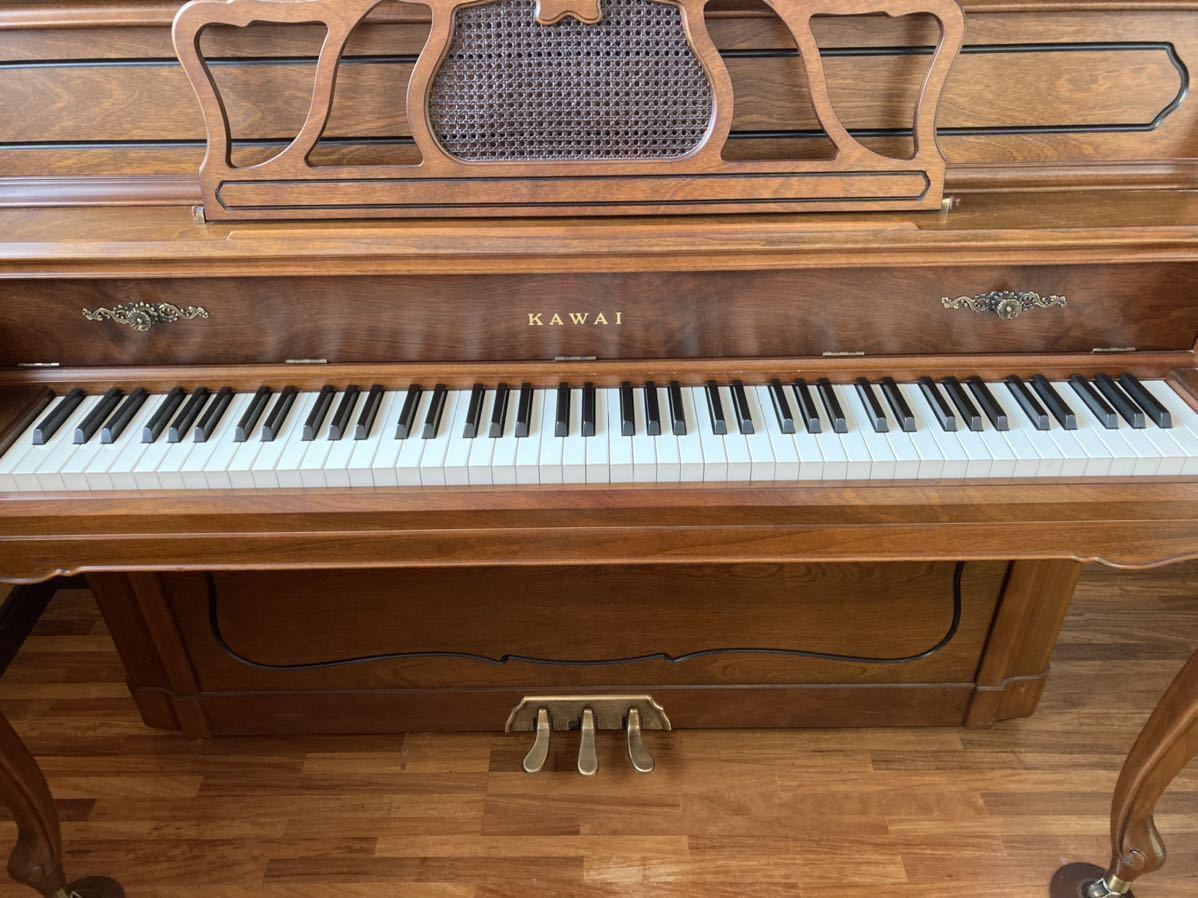  piano upright piano wooden piano KAWAI Jill daKi-65FN used postage included style law attaching 