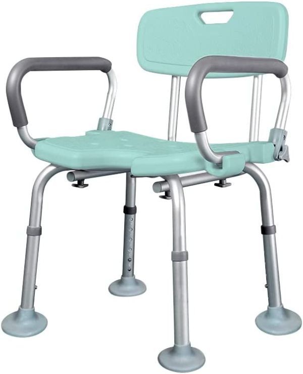  blue highest withstand load 140Kg tip-up type armrest shower chair * nursing chair bath bath chair bathing assistance * seniours . body handicapped ..sinia safety 