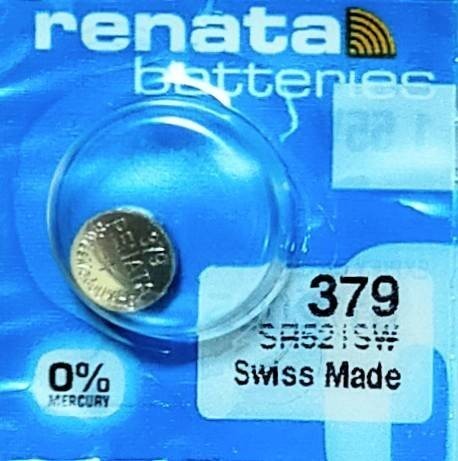 renata酸化銀379ボタン電池１個［ゆうパケット］SR521SW SR521W互換