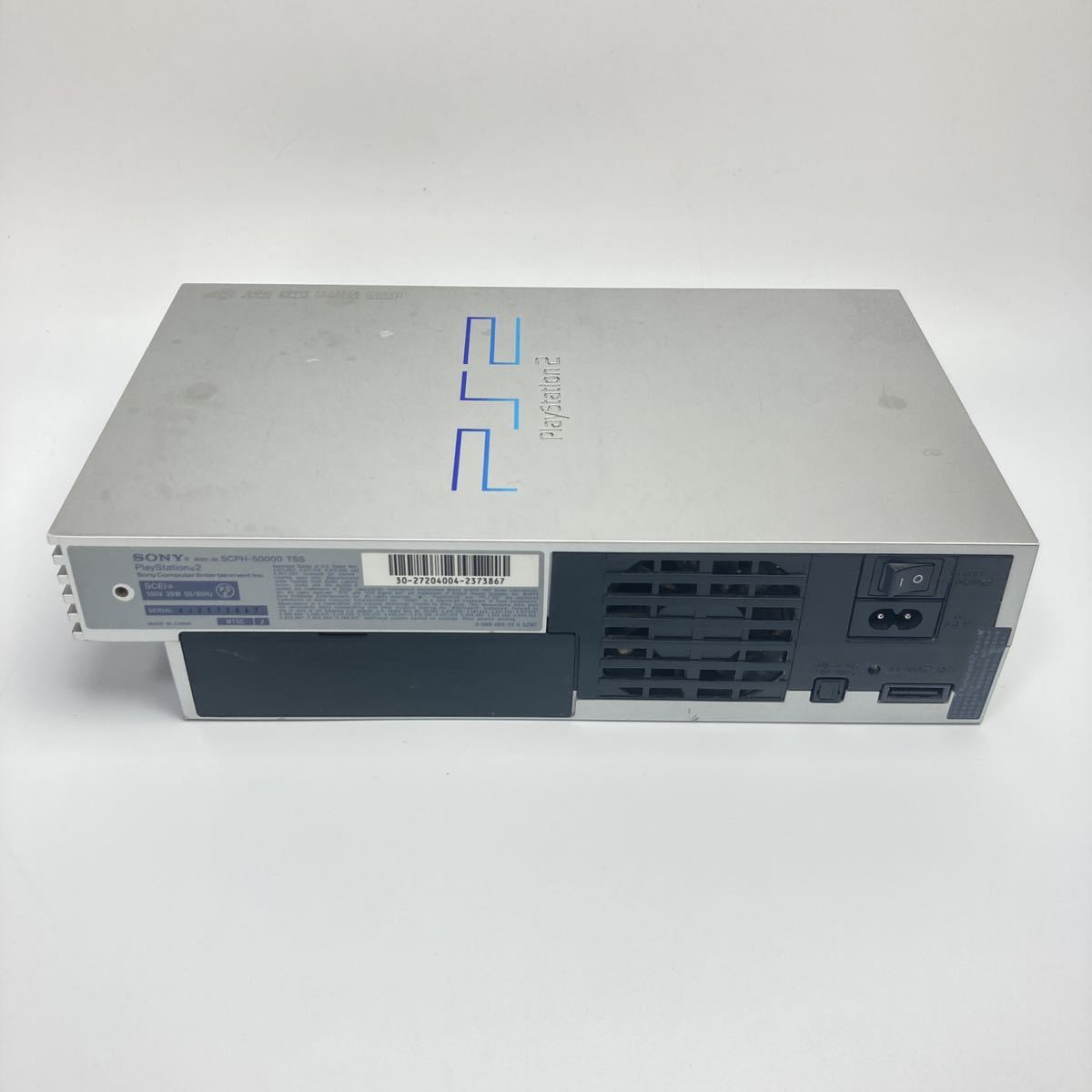 動作確認済み 希少カラー サテンシルバ― PS2 本体セット 動作確認済み 希少カラー サテンシルバ― PS2 本体セット
