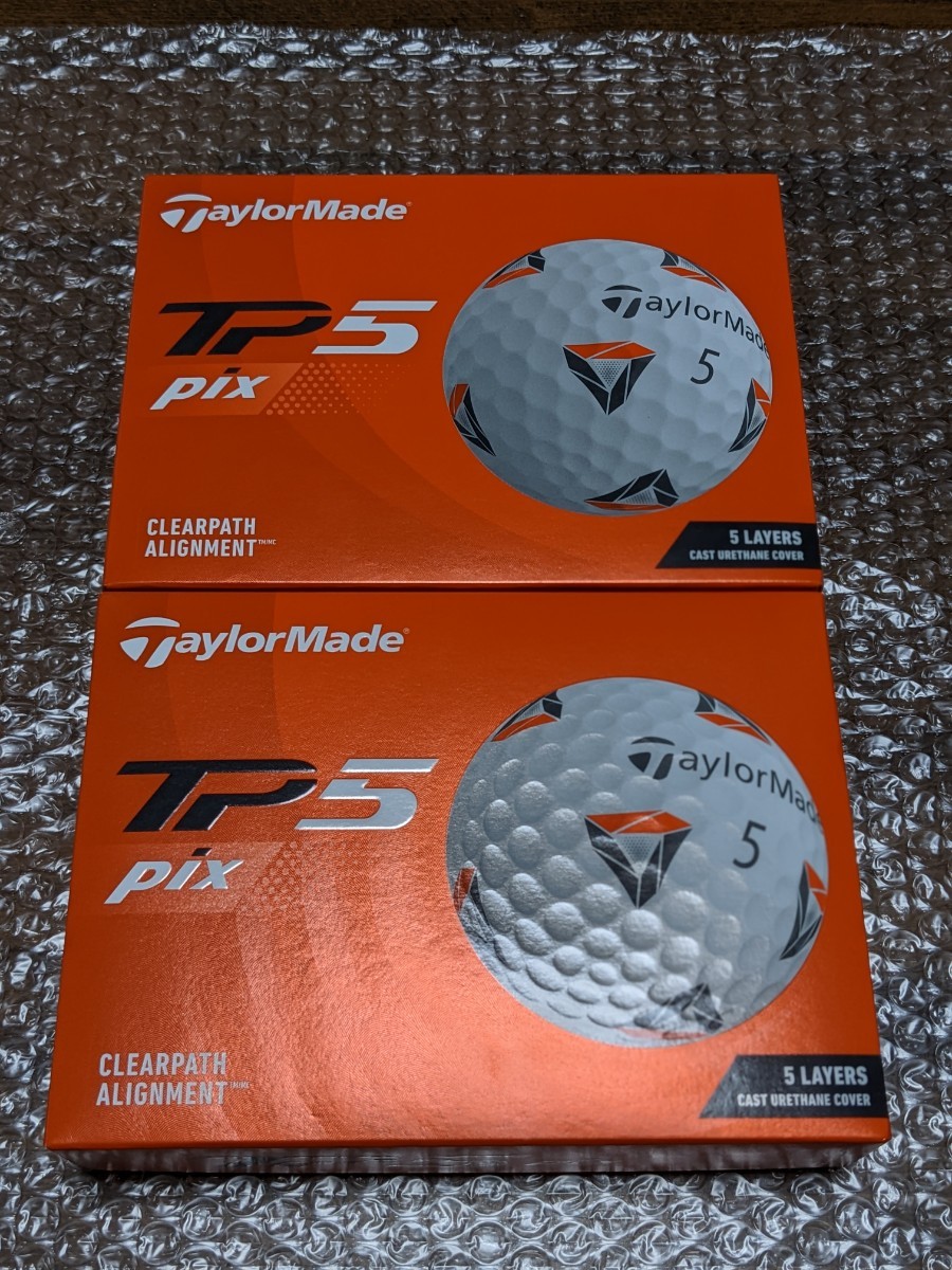 新品 ゴルフボール テーラーメイド TaylorMade TP5 Pix 2ダース