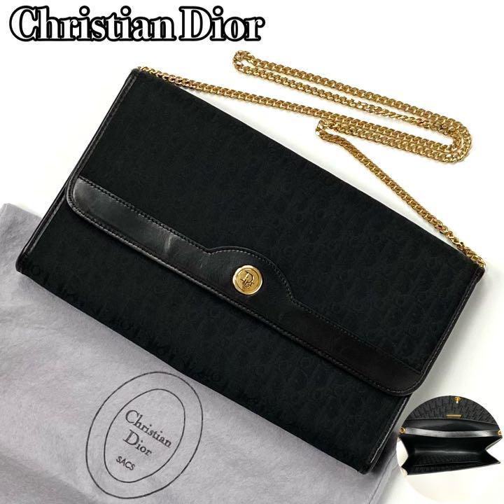 美品□Christian Dior ディオール ショルダーバッグ 2way トロッター