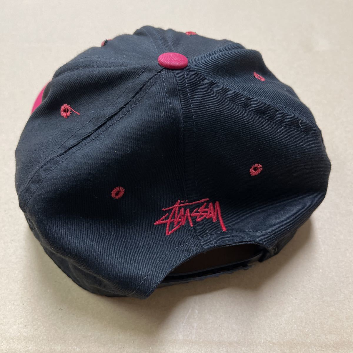 OLD STUSSY キャップ 帽子 ヴィンテージ フリーサイズ アメリカ製 ステューシー CAP 古着 MADE IN USA