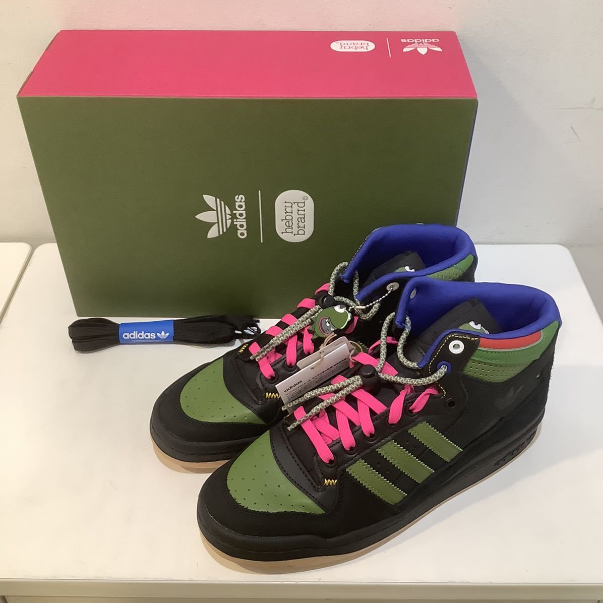 adidas アディダス GZ4396 Forum Mid RT Hebru Brantley フォーム ミッド ヘブルブラントリー スニーカー グリーン 27.5cm 570149