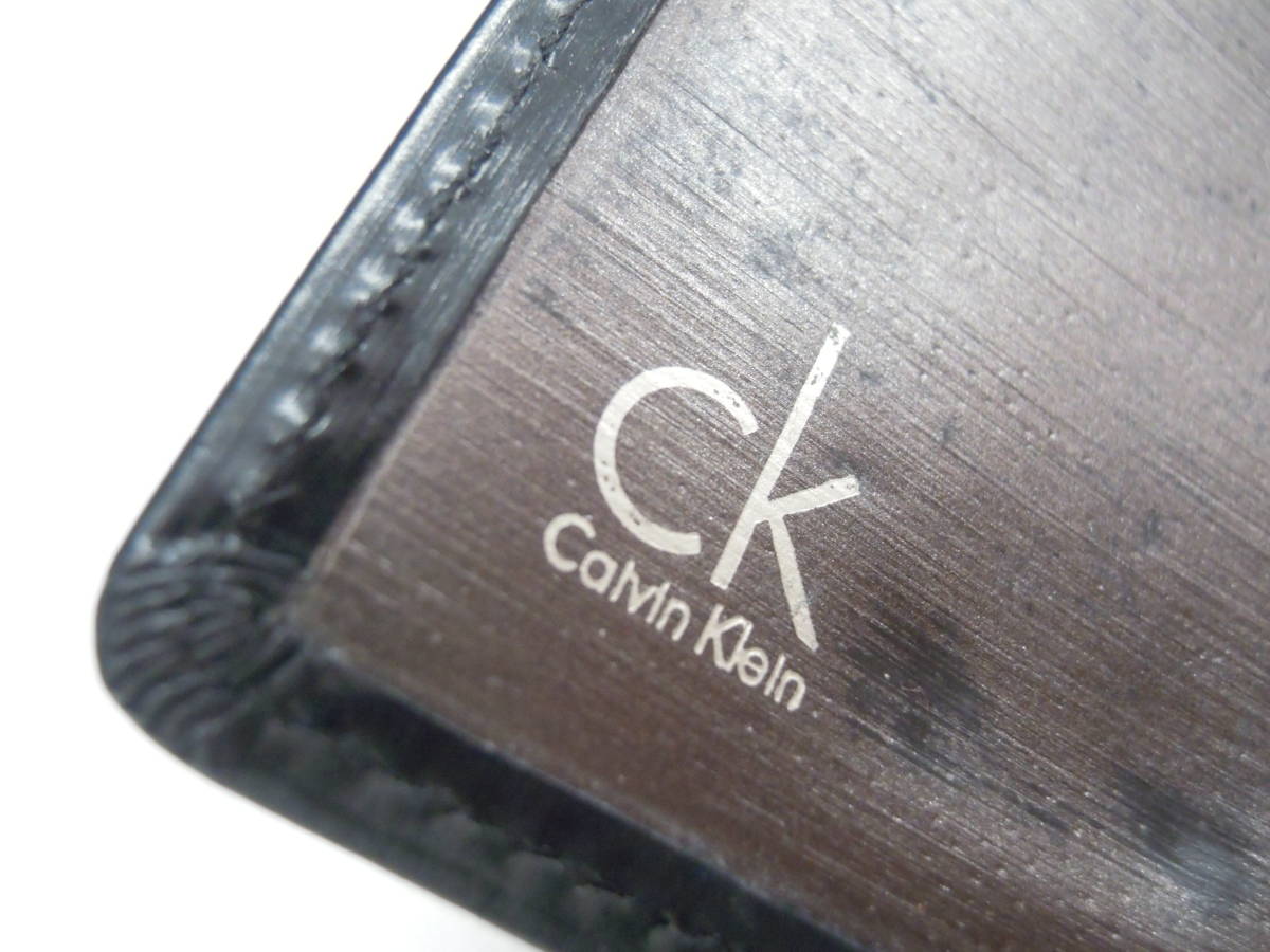 (D-.-81)CALVIN KLEIN key case 4 ream black Calvin Klein used 
