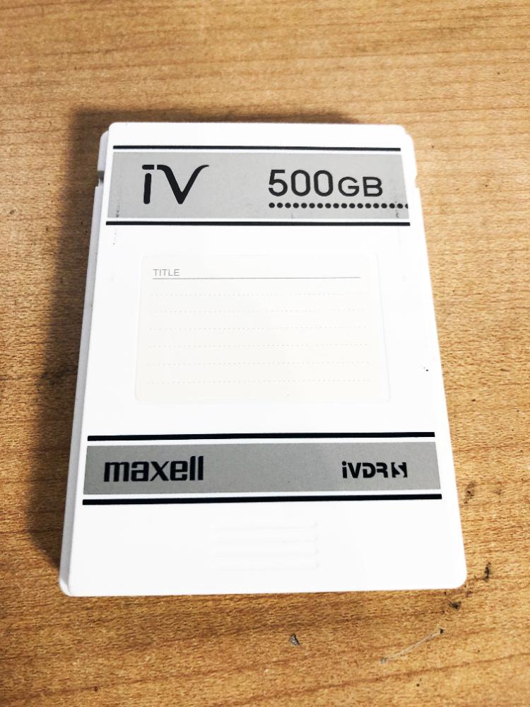 ◎☆ 中古☆maxell マクセル iVDR-Sカセット 500GB カセットHDD 日立